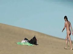 Nudist Couple Secretly Caught on the Beach