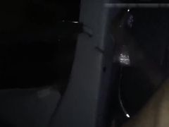 Outdoor interracial sex in the car with BBC and young white girl